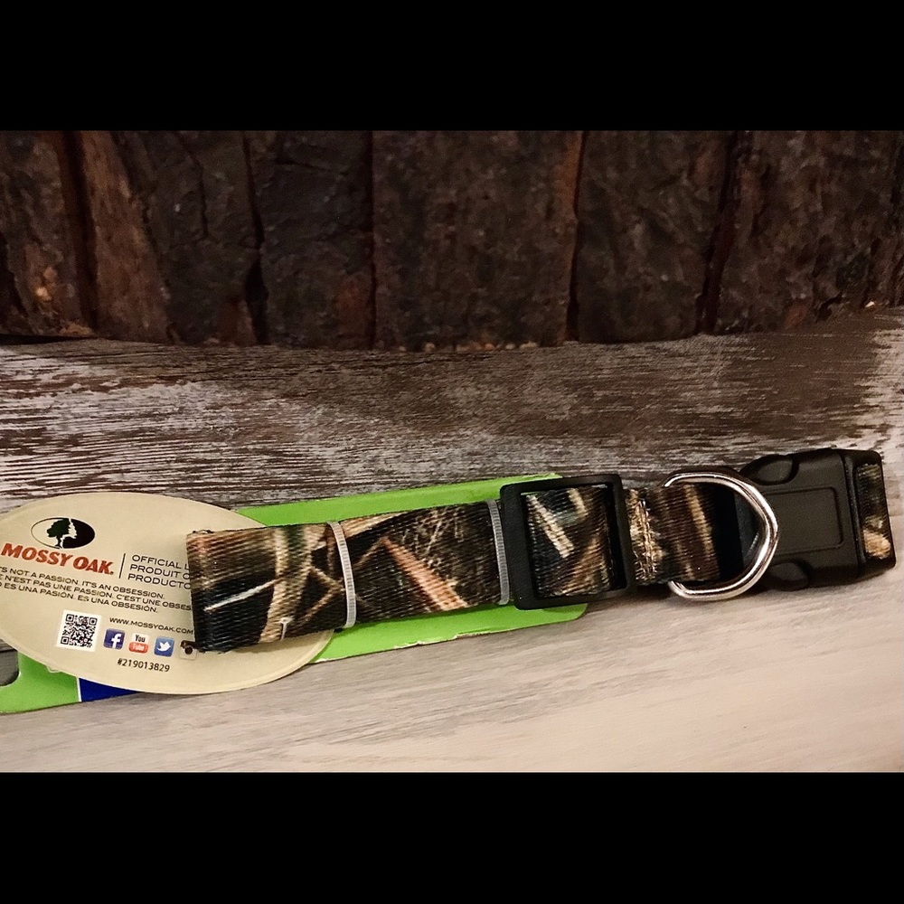 Mossy Oak Adjustable Camo Dog Collar Size Large 23 Inches NEW!